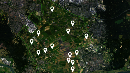 Luchfoto van de locatie